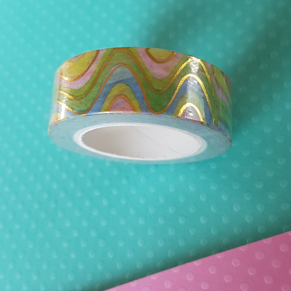 Foil Rainbow Washi Tape Masking Tape Adhesive Tape Ruban adhésif (10m 1.5cm)